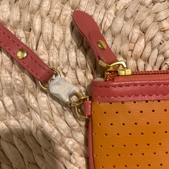 Cute Small Wristlet - pink and orange - new! - Picture 11 of 13